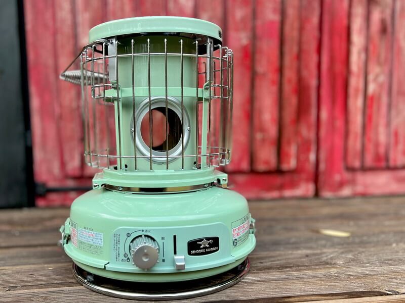 センゴクアラジン】ポータブルガスストーブ グリーン （アラジン  